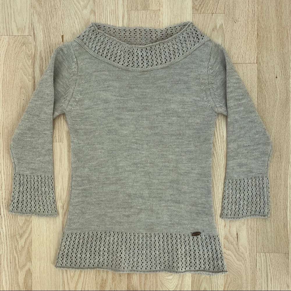 Paul Parker Crochet Neck Sweater Size M